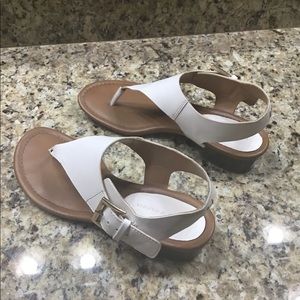 White sandals
